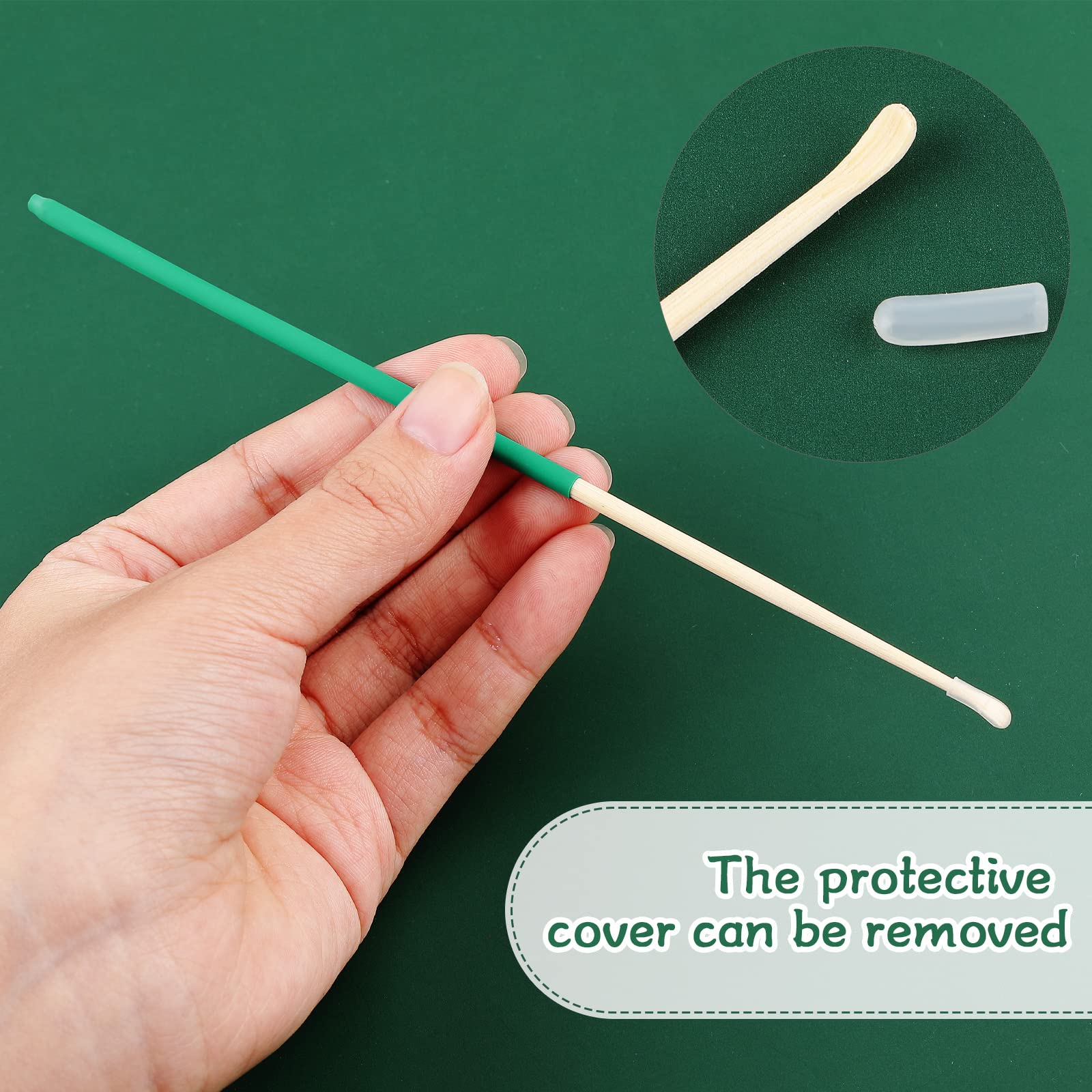 Tondiamo 6-Piece Bamboo Ear Cleaning Kit with Bunny & Goose Feather - Gentle Ear Wax Removal Tools for Adults & Kids - Perfect for Home, Travel & Personal Hygiene Care