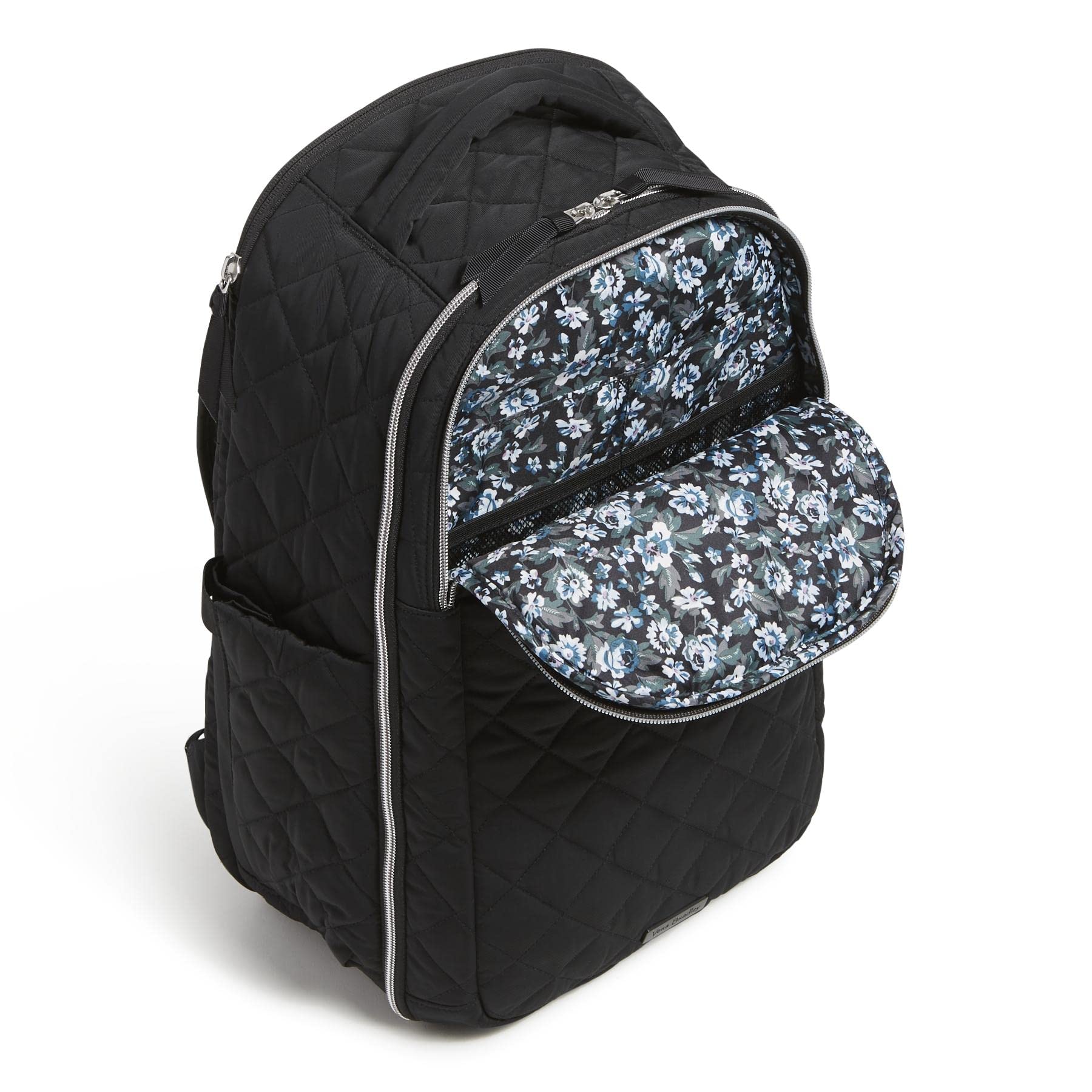 Vera Bradley Women's Performance Twill Travel Backpack - Lightweight Carry-On Bag for Work, School & Airplane Travel - Black One Size Backpack Purse for Daily Commute & Weekend Getaways