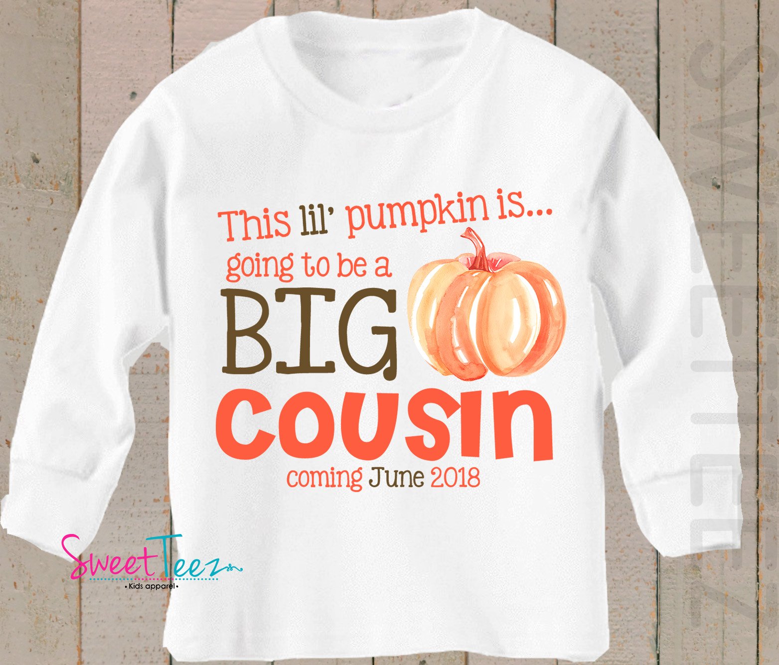 Big Brother Pumpkin Shirt - Personalized Thanksgiving T-Shirt for Pregnancy Announcement - Perfect for Family Photos & Holiday Gatherings