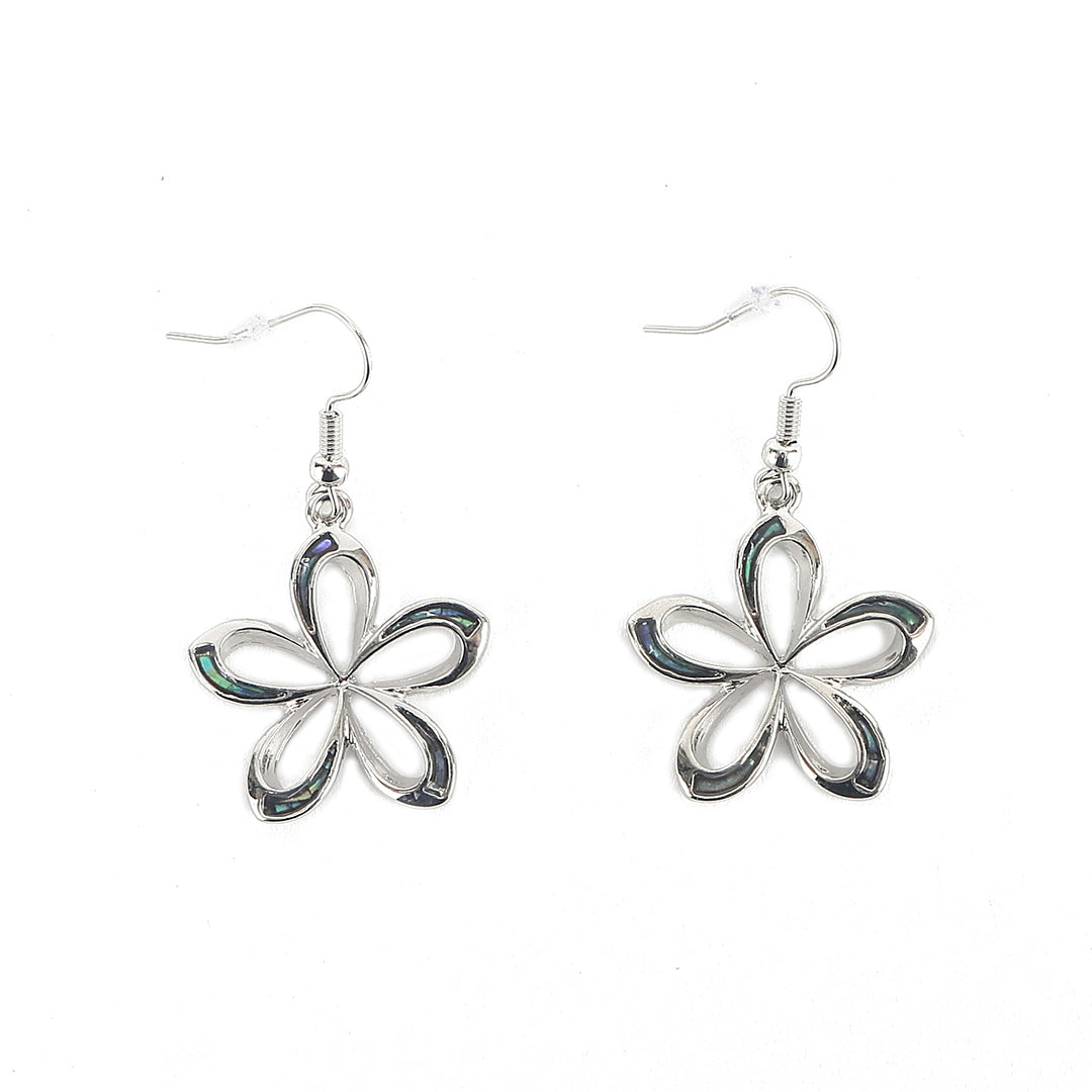 Makamae Tiare Silver Earrings for Women - Handmade Hawaiian Jewelry for Everyday Wear & Special Occasions