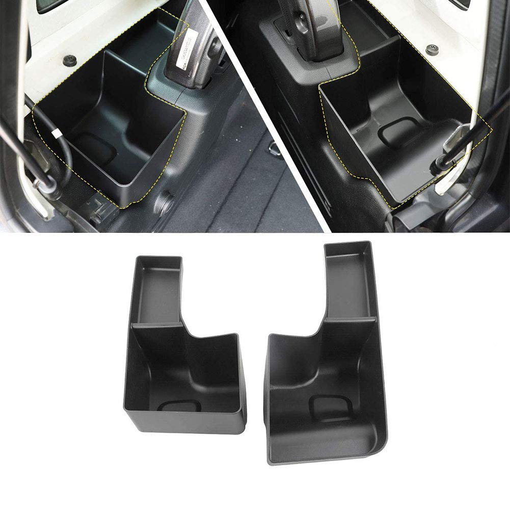 Jeep Wrangler JL JLU 2018-2021 Trunk Organizer & Cargo Storage Bin - Rear Wheel Well Side Tray for Car Interior Accessories | Perfect for Road Trips & Outdoor Adventures