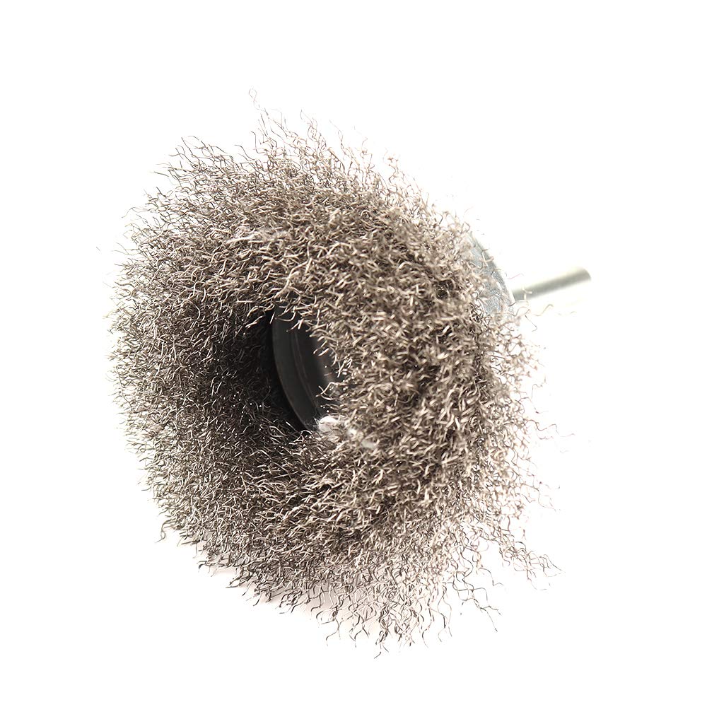 5-Pack 2-Inch Crimped Wire Cup Brush Set for Power Drill – 0.0059-Inch Wire (0.15mm) – Perfect for Metal Cleaning, Rust & Paint Removal – Ideal for Automotive, Welding & DIY Projects