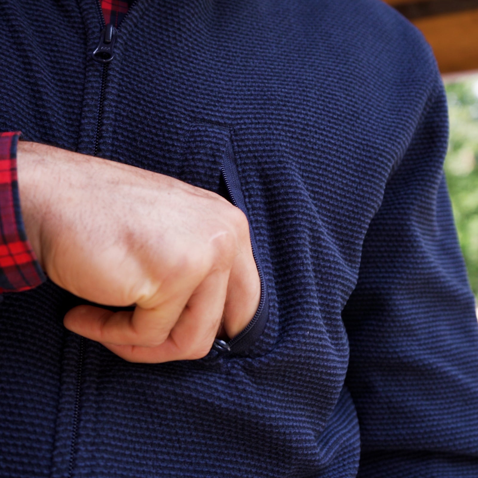 Men's Apex Full Zip Fleece Jacket - Crater Navy | Lightweight, Warm & Comfortable | Perfect for Hiking, Camping & Outdoor Activities