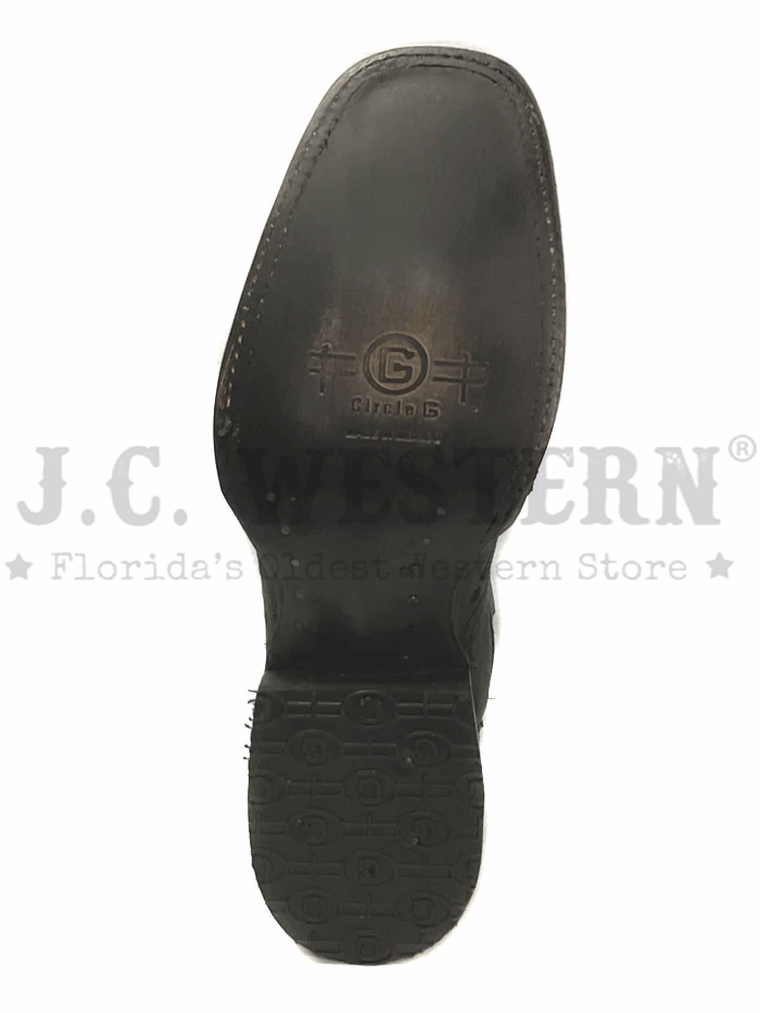 Circle G L5464 Women's Western Embroidery Square Toe Cowgirl Boots - Black | Comfortable & Stylish for Rodeo, Country Dancing & Everyday Wear
