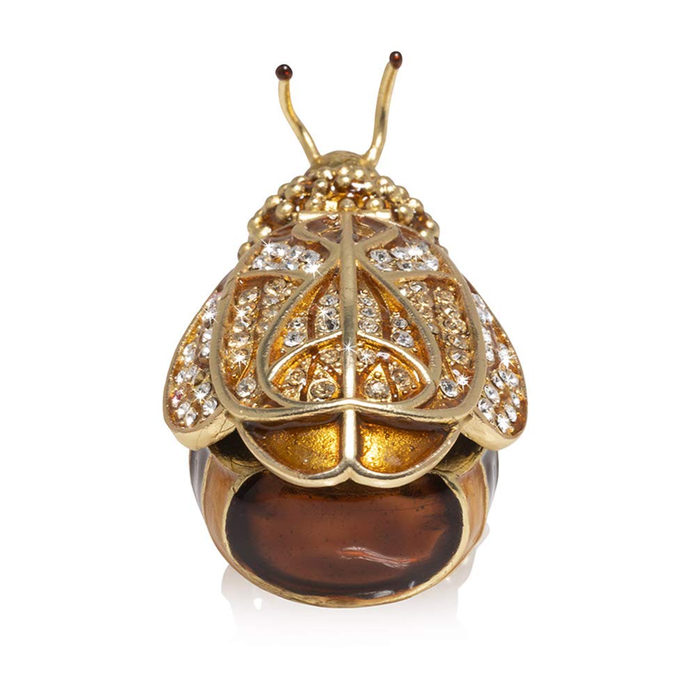 Jay Strongwater Winnie the Pooh Honey Bee Jewelry Box - Elegant Collectible Gift for Disney Fans, Home Decor & Jewelry Storage
