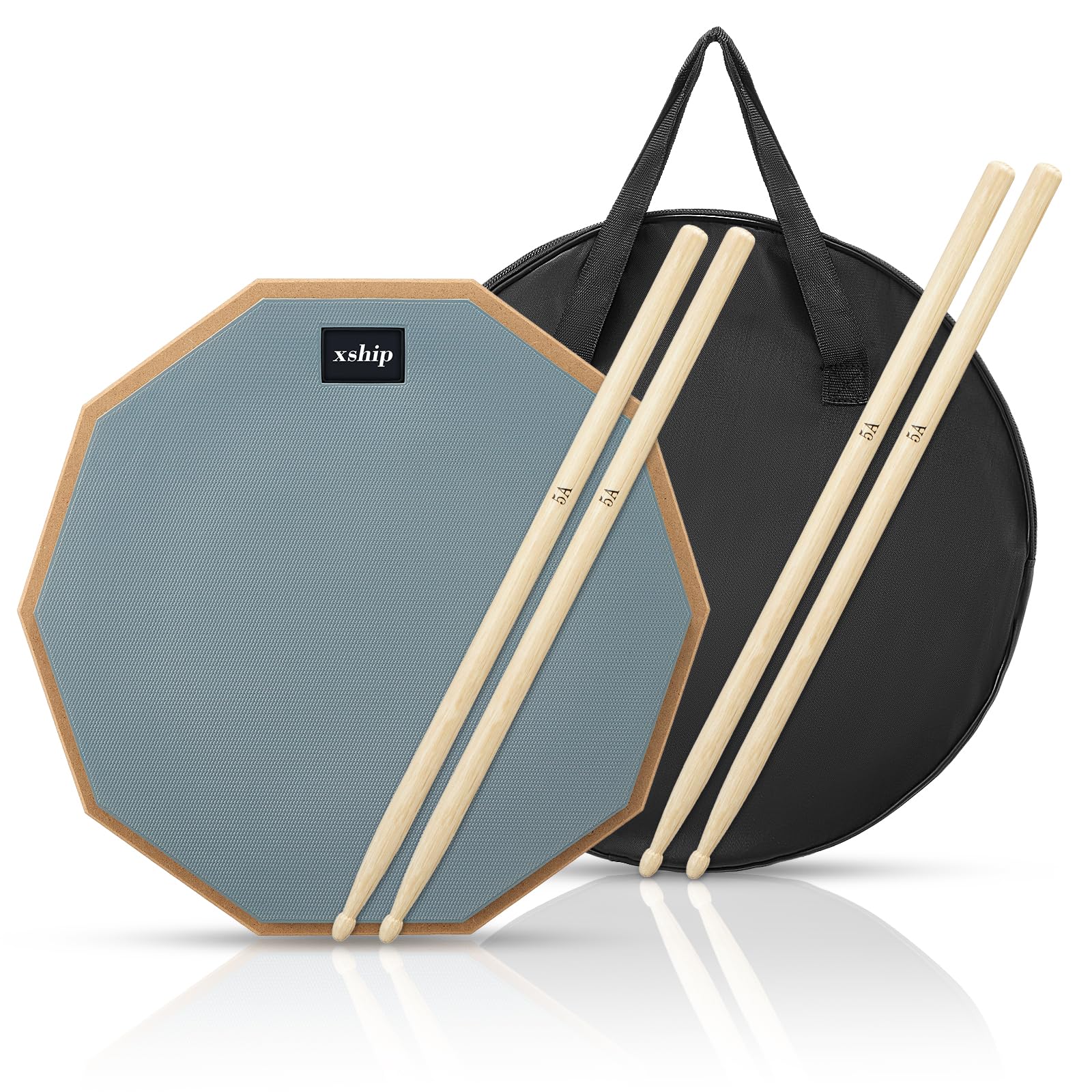 Electronic Drum Practice Pad - Quiet Drumming Pad for Home & Studio Use - Perfect for Drummers, Beginners & Noise-Sensitive Environments