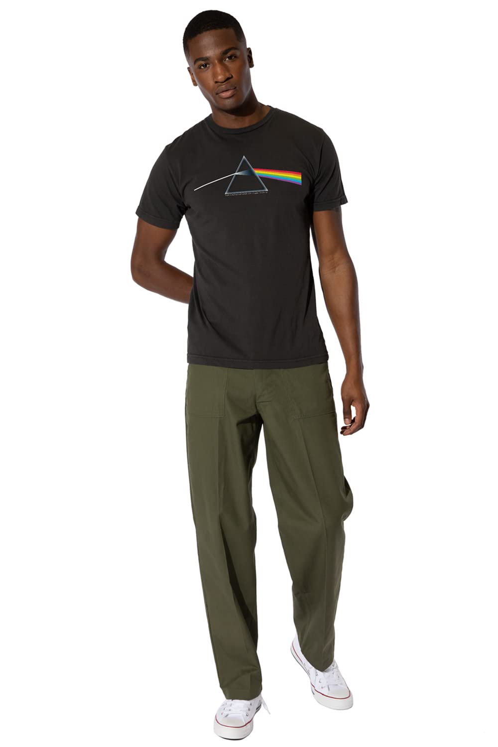 Official Pink Floyd Dark Side of The Moon Men's T-Shirt | Short Sleeve Band Tee | Rock Music Merch | Concert & Casual Wear