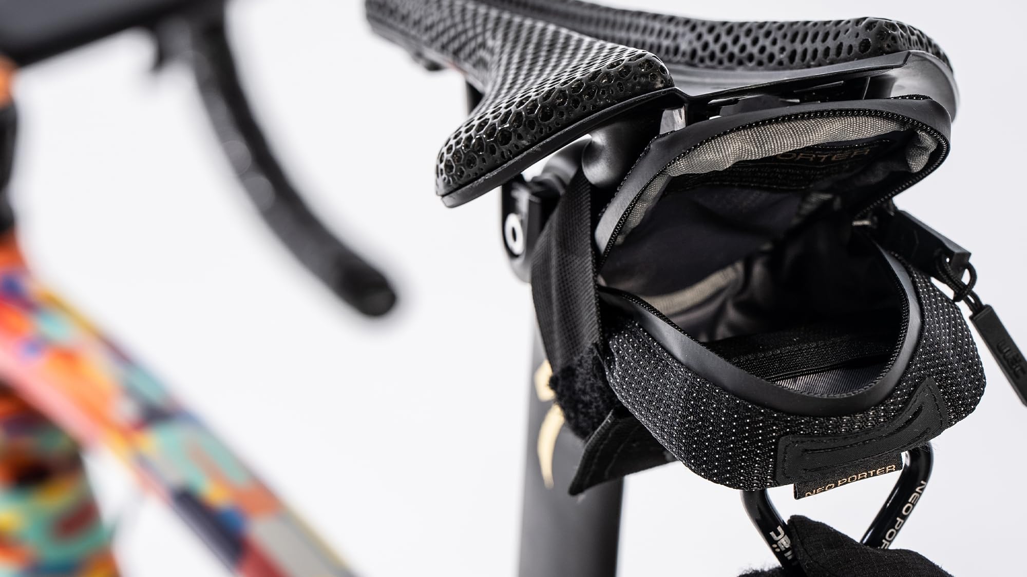 NEO PORTER RADTAIL Waterproof Bike Saddle Bag - Under Seat Bicycle Pouch for Cycling Accessories Storage - Perfect for Road Bikes, Mountain Bikes & Commuting