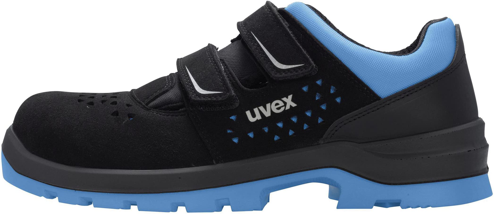 Uvex 2 Xenova Lace-Up Safety Boots for Men - S2 SRC Certified Leather Work Shoes for Construction & Industrial Use
