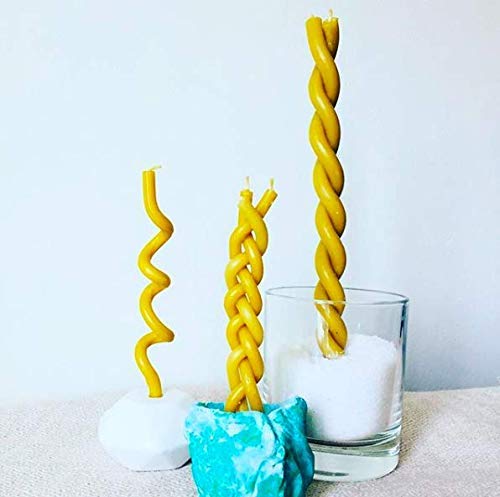 500 Votprof 100% Pure Beeswax Taper Candles (6.25 Inches) - Natural Honey Scented, Handmade, Eco-Friendly for Romantic Dinners, Weddings & Home Decor