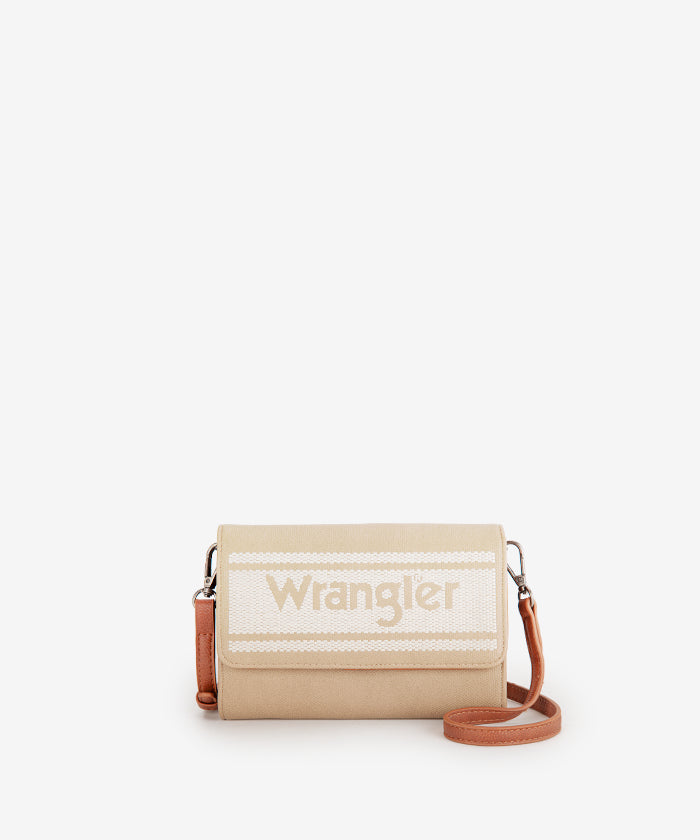 Wrangler Flap Canvas Mini Crossbody Purse for Women - Stylish Small Shoulder Bag with Adjustable Strap - Perfect for Travel, Shopping & Everyday Use