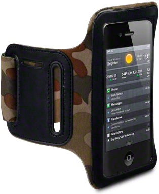 Apple iPhone 4 / 4S Camouflage Sports Armband - Running, Gym & Workout Accessory for Active Lifestyle