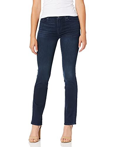 7 For All Mankind Women's Straight Leg Jeans - Classic Denim Pants for Casual Wear, Office & Everyday Outfits