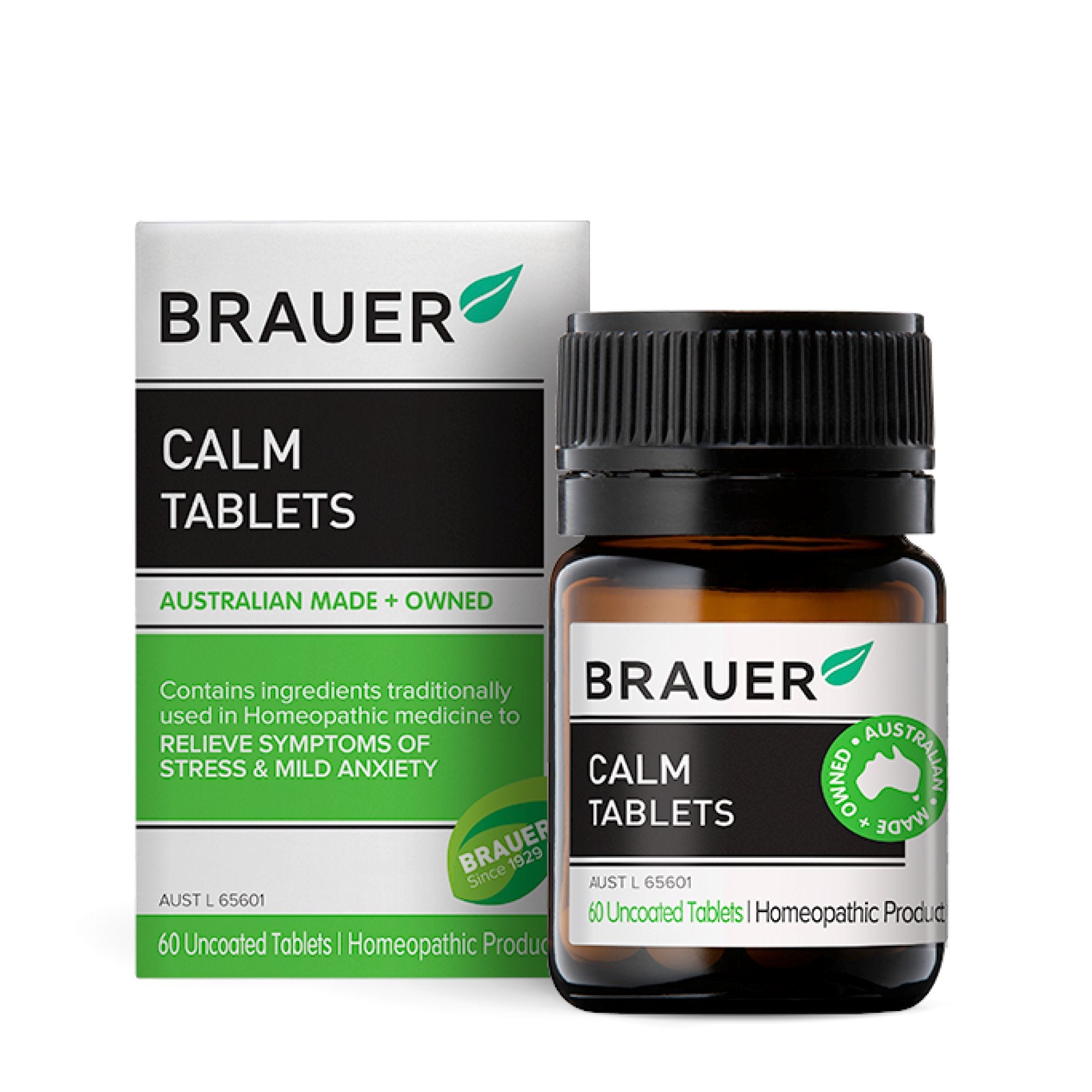 Brau Nervatona Calm 60 Tablets - Natural Stress Relief & Anxiety Supplement for Relaxation & Sleep Support - Perfect for Daily Stress Management & Nighttime Relaxation