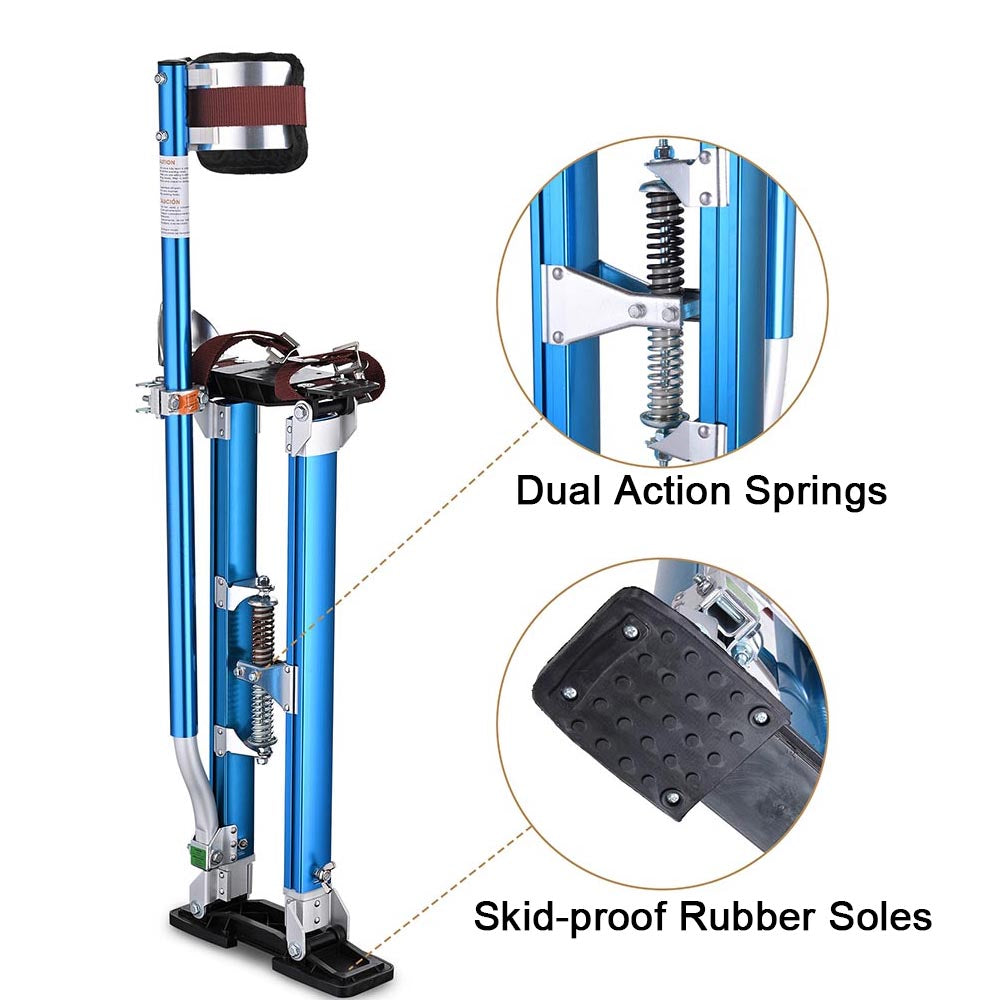 TheLAShop 24 to 40 Inch Adjustable Aluminum Drywall Stilts for Painting - Lightweight Professional Construction Stilts for Drywall, Ceiling Work & Home Renovation Projects