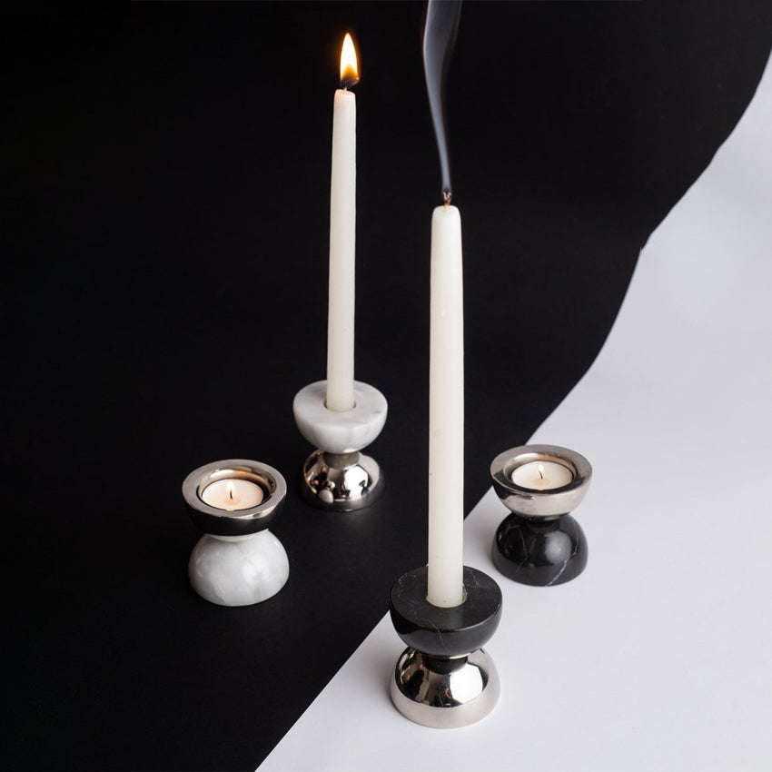 CDMX Design Bruci Balance Candle Holders - Modern Home Decor for Living Room, Bedroom & Dining Table - Perfect for Relaxation, Meditation & Romantic Ambiance