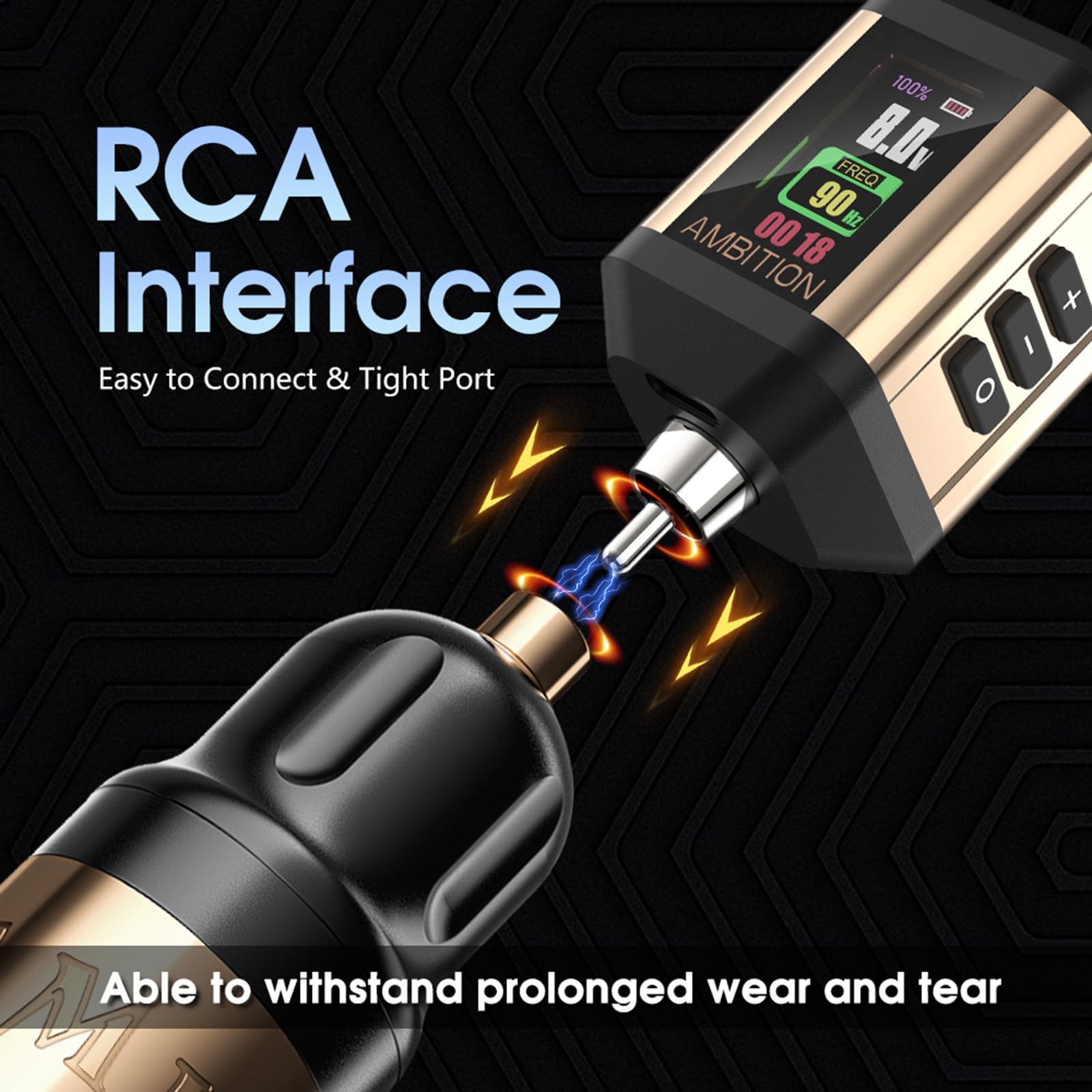 Professional Wireless Rotary Tattoo Machine Kit with Korall Power Supply - 2200mAh Battery, Brushless Motor, LED Display for Tattoo Artists | Perfect for Studio & Home Tattooing
