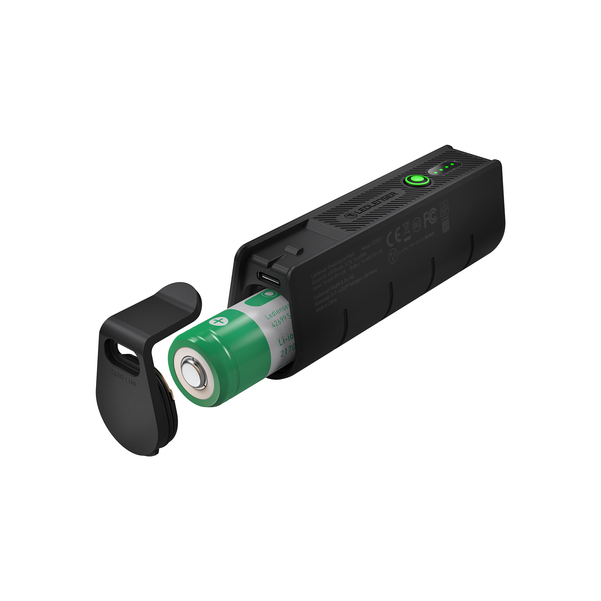 Powerbank Flex5 10000mAh Portable Charger - Fast Charging, High Capacity, Durable - Perfect for Travel, Camping, and Emergency Power Backup