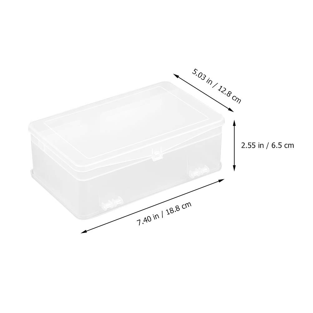 Transparent Nail Art Storage Box for Home & Salon Organizing