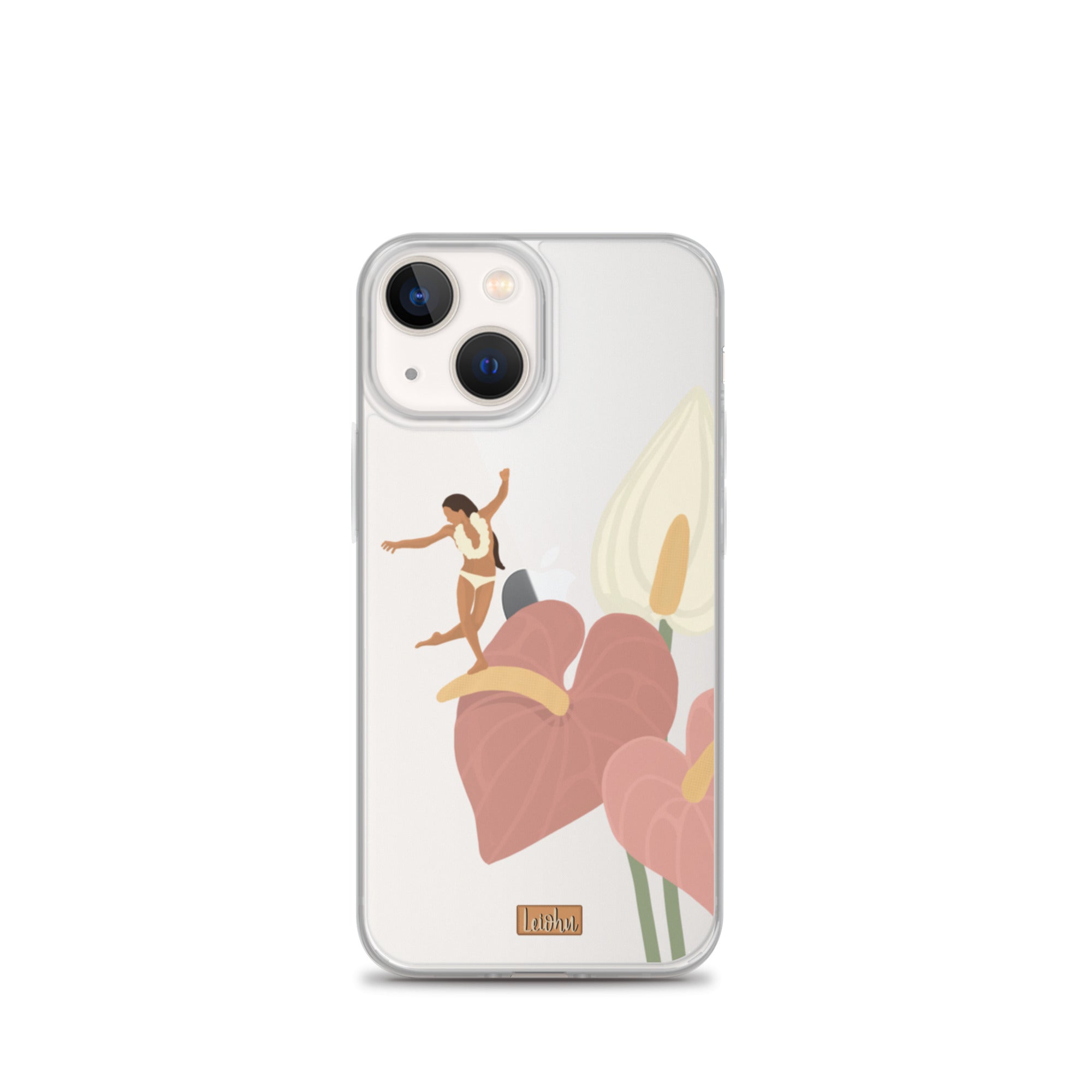 He'e Nalu Anthurium iPhone Case - Premium Floral Design Phone Cover for iPhone 13/14/15 Series - Perfect for Beach, Vacation & Tropical Style Lovers