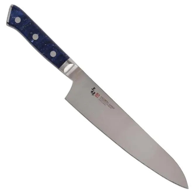 Premium Limited Edition Zanmai Pro Gyuto Chef Knife - 8-Inch Japanese High Carbon Steel Blade with Ergonomic Elderberry Corian Handle - Professional Kitchen Knife for Sushi, Meat Cutting & Vegetable Chopping