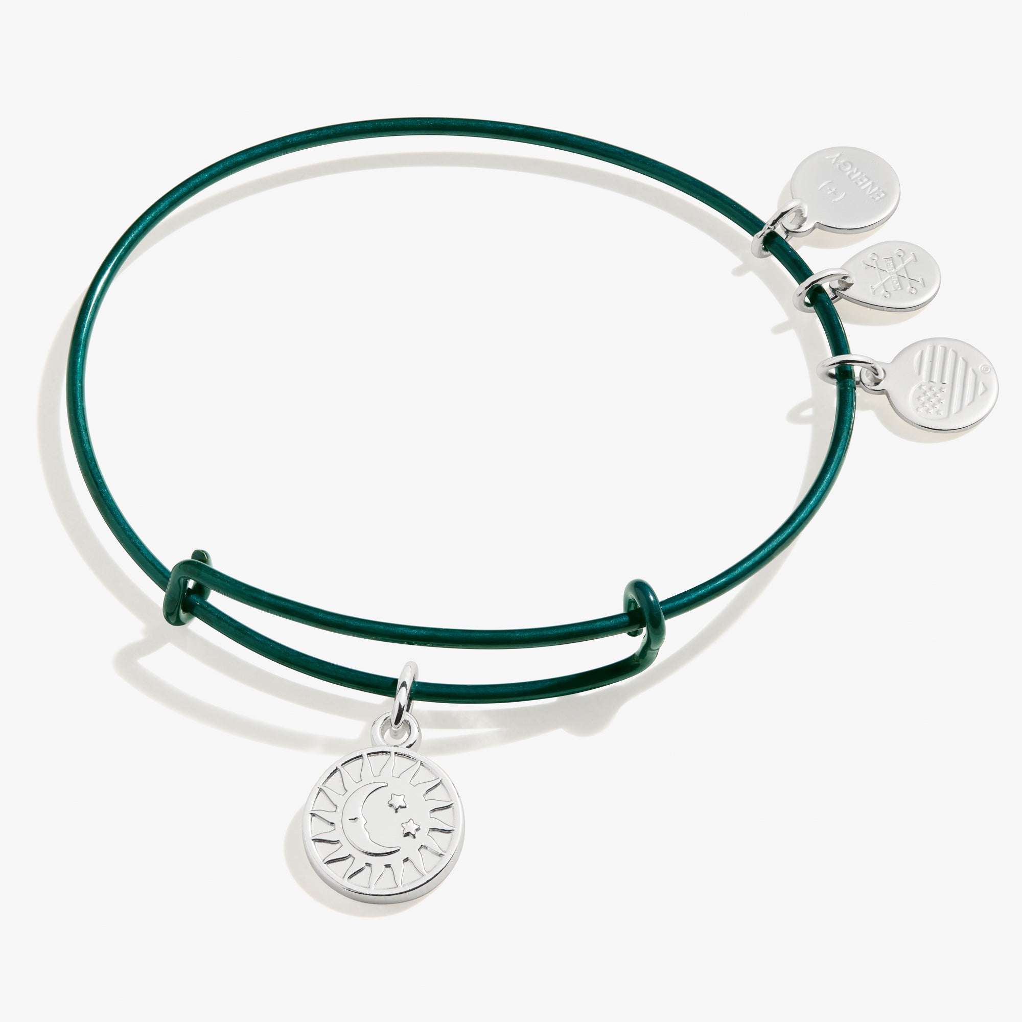 Cosmic Balance Charm Bangle Bracelet - Green Aventurine Healing Crystal Jewelry for Women | Perfect for Meditation, Yoga & Positive Energy