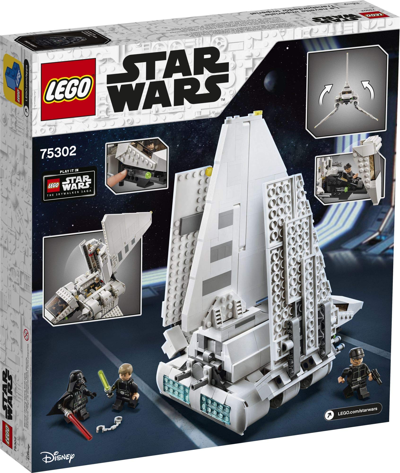 LEGO Star Wars Imperial Shuttle 75302 Building Kit (660 Pieces) - Ultimate Star Wars Toy for Kids Ages 9+ with Luke Skywalker & Darth Vader Minifigures | Perfect Gift for Star Wars Fans | Creative Building Play for Space Adventures & Collectors (2021 New Release)