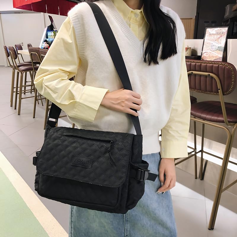 Stylish Argyle Plaid Crossbody Bag for Women - Trendy Japanese Kawaii Shoulder Messenger Purse | Perfect for Daily Use, Shopping, Travel & School Accessories