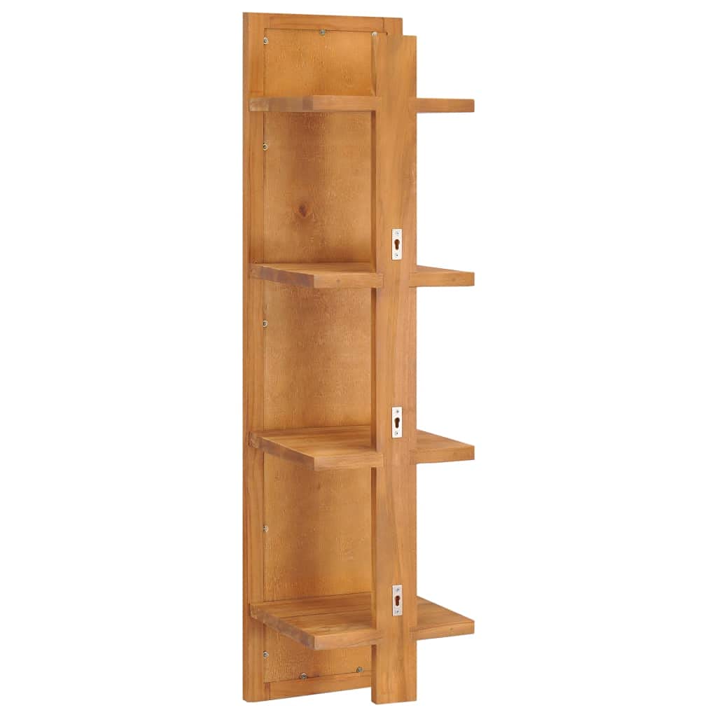 Rustic Wall Mirror with Shelves & Storage - 11.8