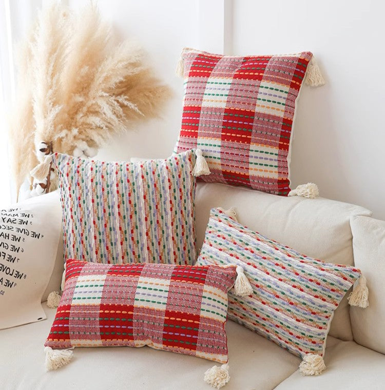 **Vibrant Modern Sofa Pillow Covers - Decorative Cushion Covers for Couch & Living Room - Soft & Stylish Home Decor for Cozy Spaces**