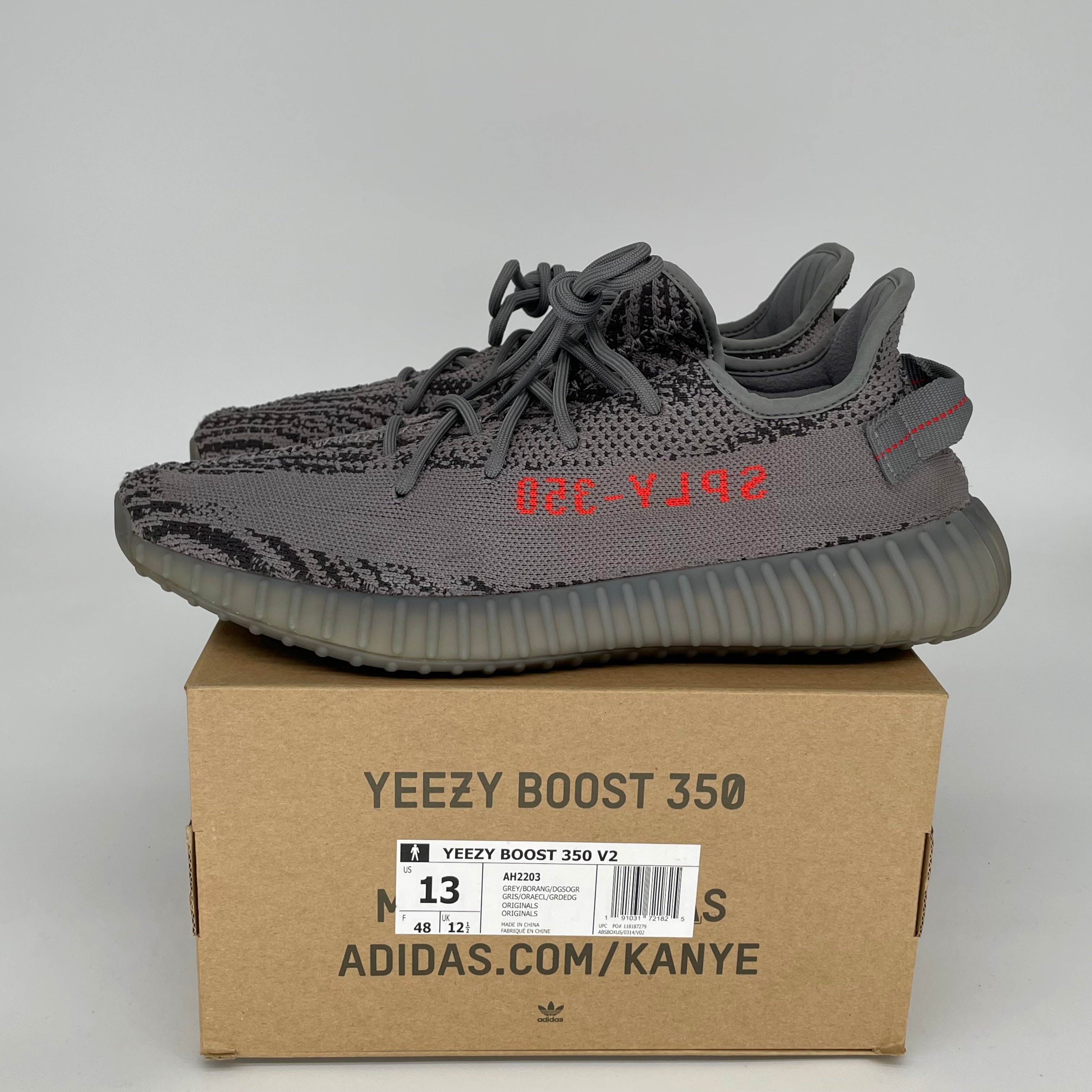 Adidas Yeezy Boost 350 V2 Beluga 2.0 Men's Running Shoes - Size 13 (AH2203) | Comfortable Sneakers for Jogging, Gym & Casual Wear