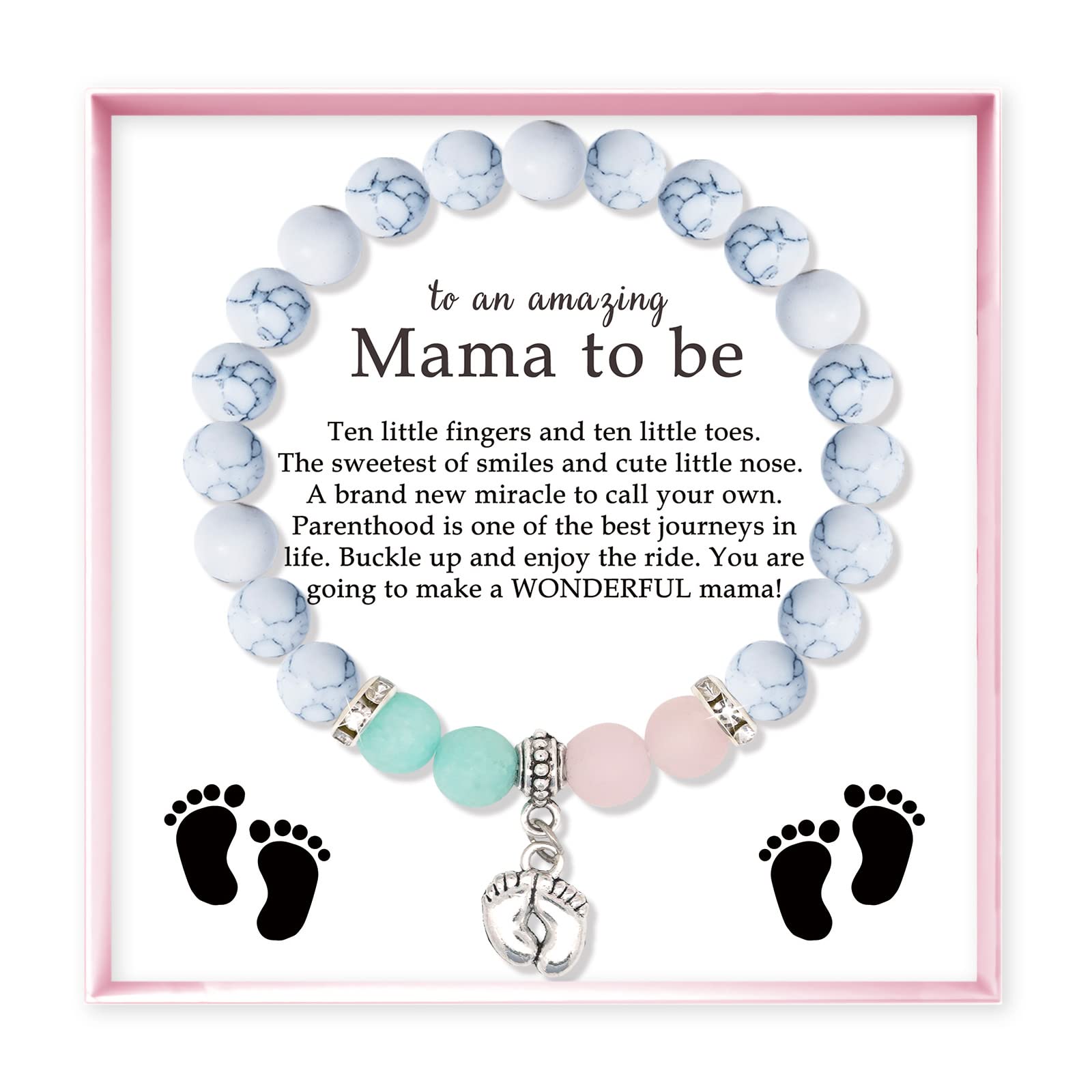 Pregnancy Bracelet for Expecting Moms - Thoughtful Gift for New Mothers, First-Time Moms & Pregnant Wives - Perfect for Baby Showers, Mother's Day & Maternity Celebrations