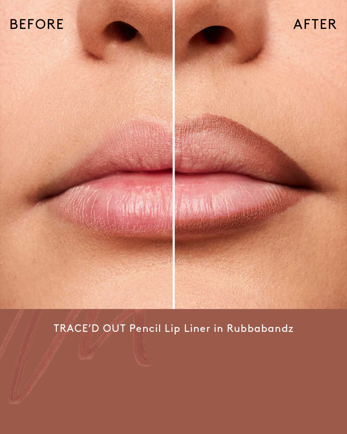Trace'd Out Longwear Waterproof Pencil Lip Liner - Smudge Proof & All-Day Wear | Perfect for Matte Lipstick, Ombre Lips & Everyday Makeup Looks | Rubbabandz