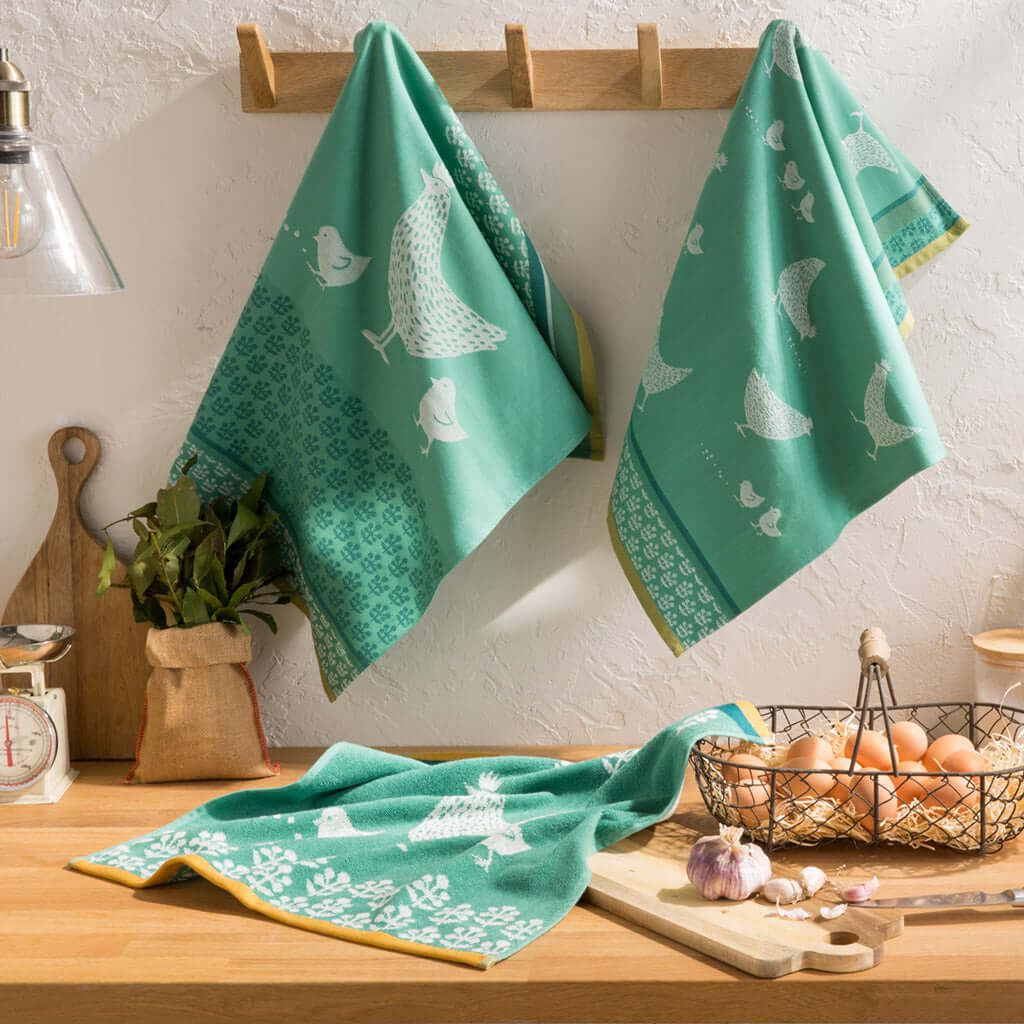 Premium Coucke Terry Square Cotton Towel - Soft & Absorbent Kitchen & Bath Towel for Spa, Gym, and Home Use