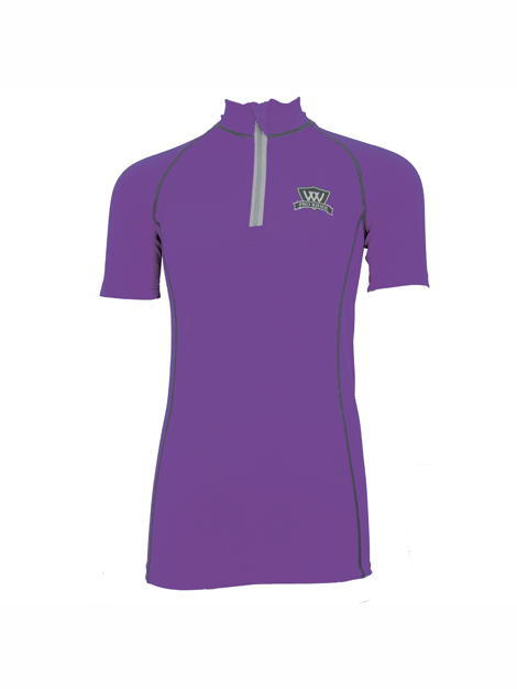Woofwear Young Rider Short Sleeve Equestrian Shirt - Breathable & Comfortable Horseback Riding Top for Kids | Perfect for Dressage, Show Jumping & Riding Lessons