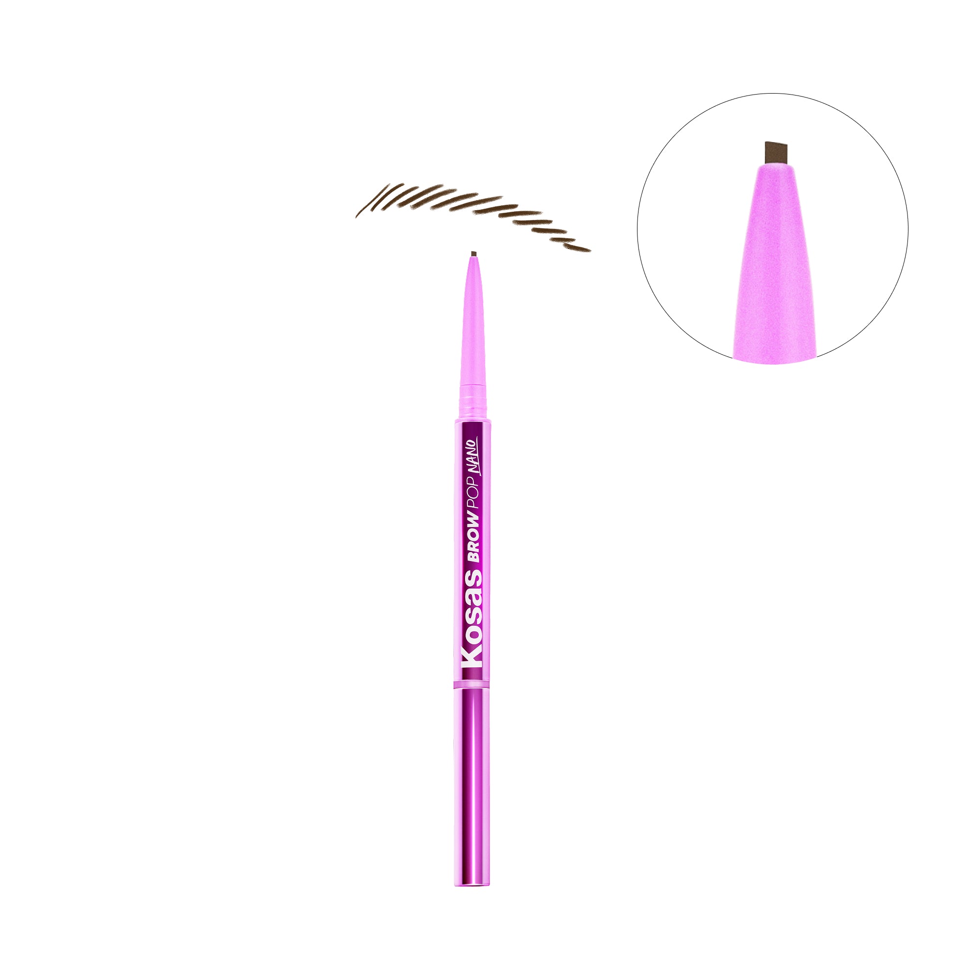 Brow Pop Nano Ultra Fine Detailing Pencil - Natural Looking Eyebrow Pencil for Precise Hair Strokes & Defined Brows - Perfect for Everyday Makeup & Professional Use