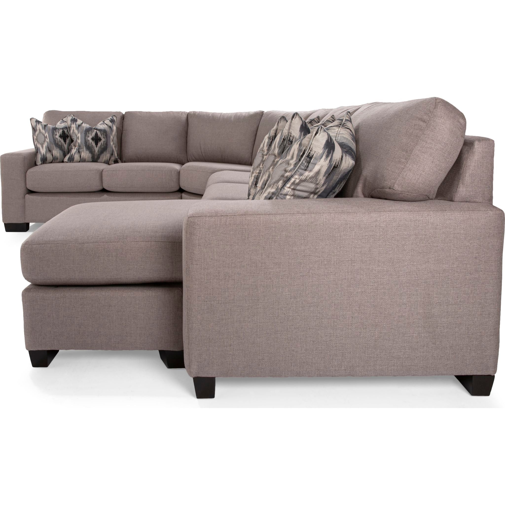 Alessandra 3-Piece Sectional Sofa with Chaise Lounge - Modern L-Shaped Living Room Couch for Small Spaces, Apartment & Family Gatherings