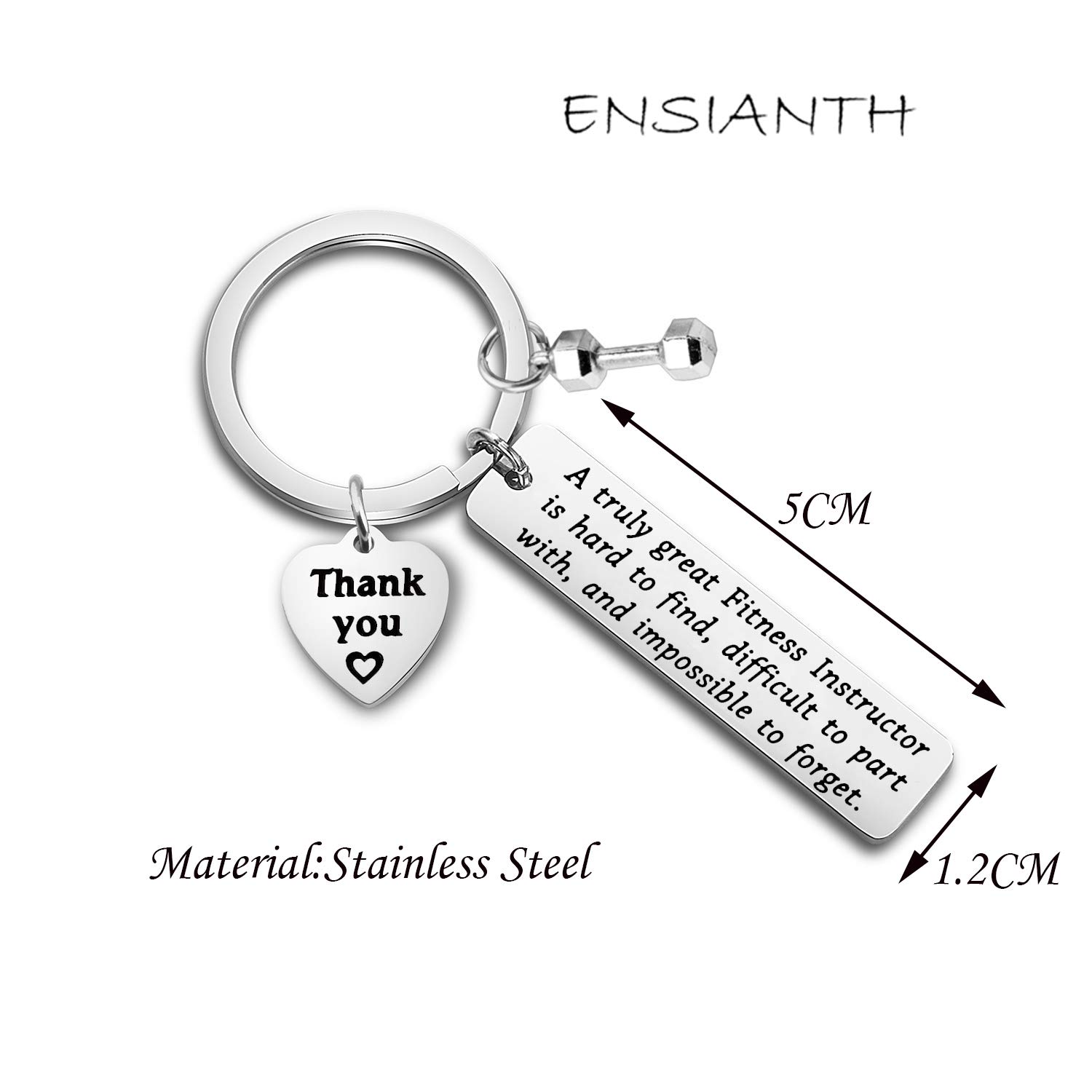 ENSIANTH Personalized Fitness Instructor Gift - Thoughtful Thank You Present for Personal Trainers - Perfect for Appreciation, Holidays & Special Occasions