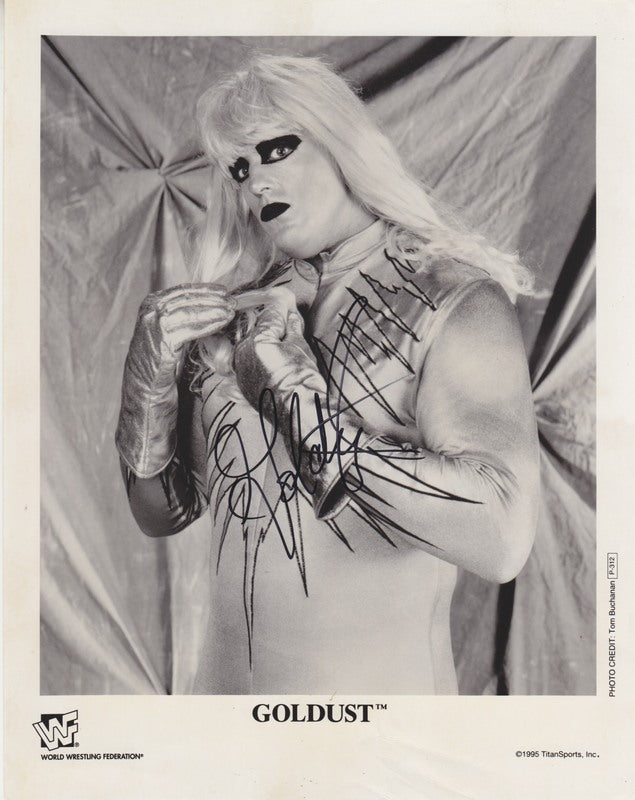 1995 Goldust P312 WWE Debut Promo Signed Wrestling Action Figure - Rare Collectible for WWE Fans & Memorabilia Enthusiasts - Perfect for Display, Gifts & Wrestling Collections
