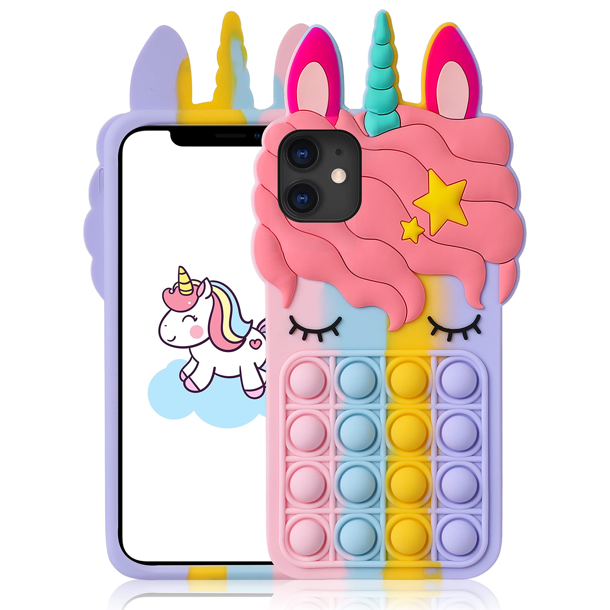 Cute Cartoon Kawaii Silicone Case for iPhone 11 (6.1