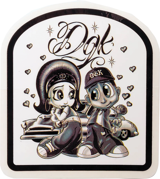 DGK Fool For You Sticker - Premium Skateboard Decal for Helmets, Laptops & DIY Projects - Single Pack