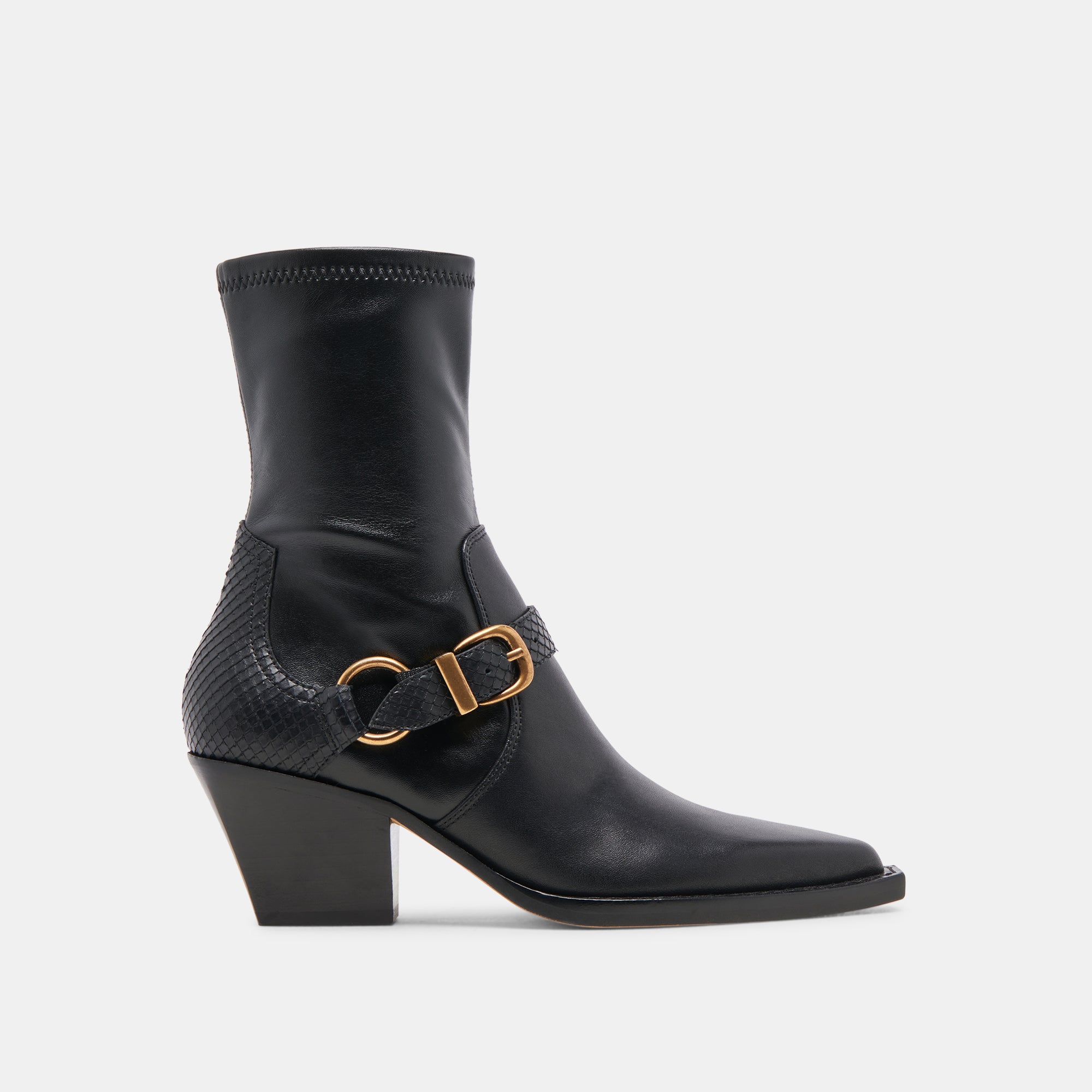 Black Leather Rave Wide Calf Boots for Women - Comfortable Party & Festival Footwear for Dancing and Nightlife
