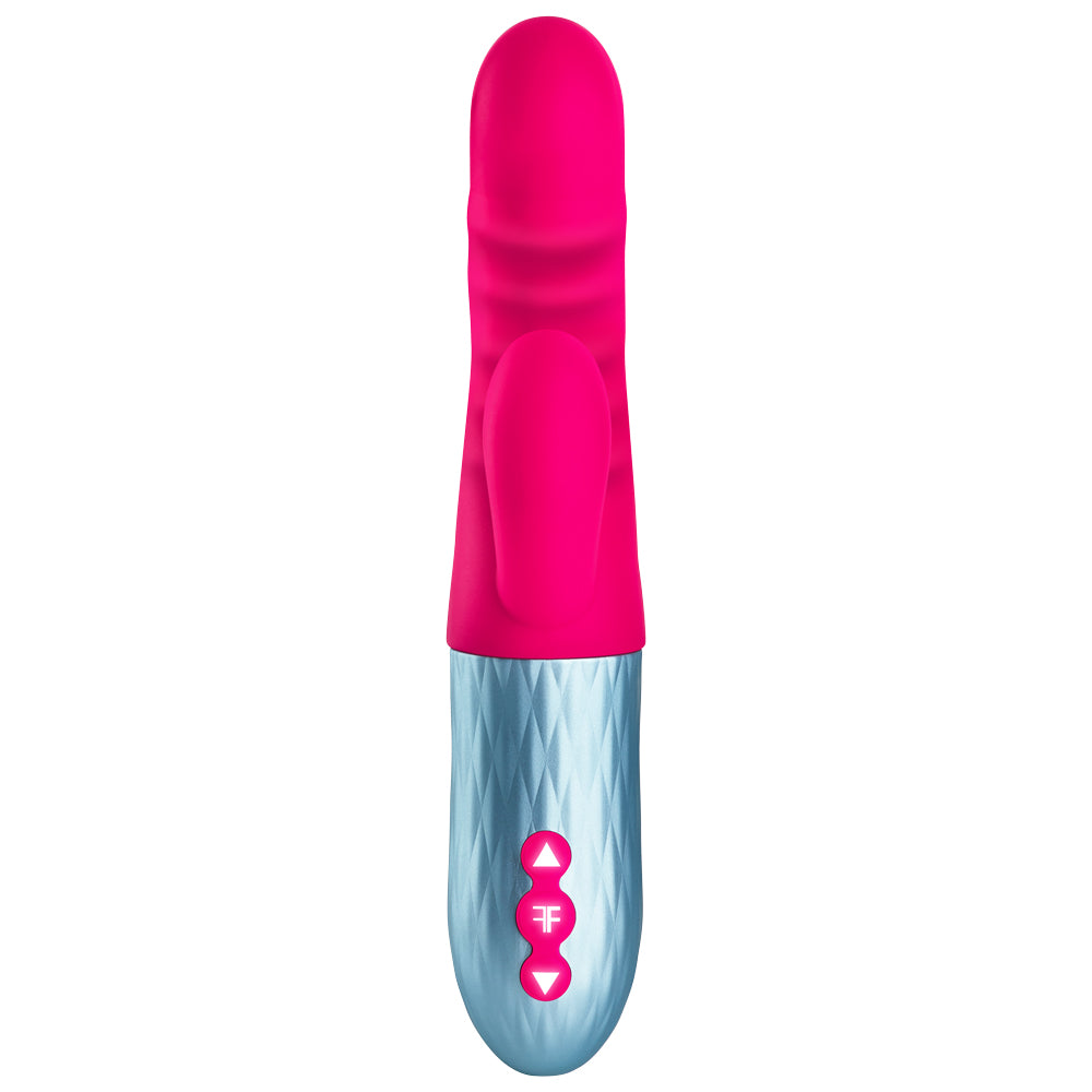 FemmeFunn Essenza Thrusting Rabbit Vibrator - Powerful Dual Stimulation for Women, G-Spot & Clitoral Pleasure - Perfect for Solo Play & Couples Intimacy