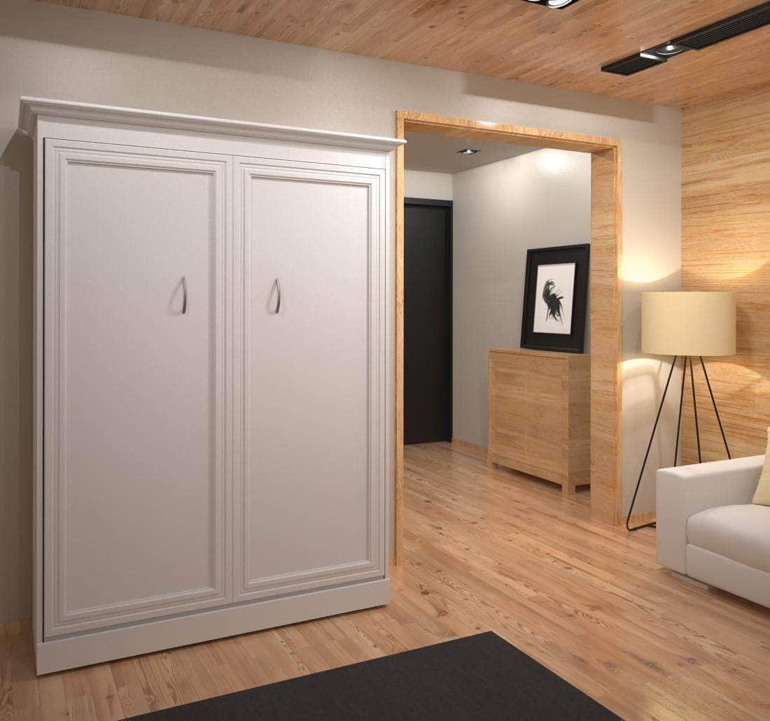 Space-Saving Full Size Murphy Bed with 3 Color Options - Perfect for Small Apartments, Guest Rooms & Home Offices