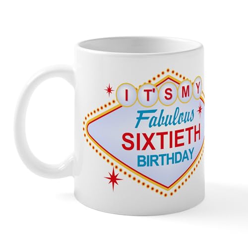 White - Las Vegas Birthday 60 Mug