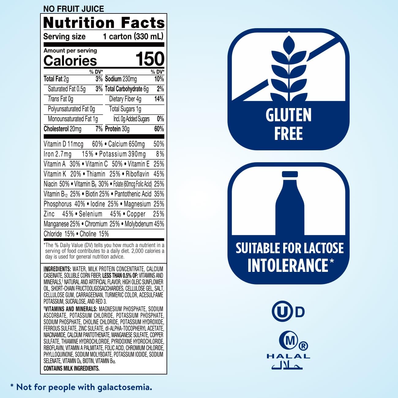 Ensure Max Protein Nutrition Shake - 30g Protein, 1g Sugar, High Protein Drink, Creamy Peach Flavor, 11 fl oz (Pack of 12) - Ideal for Post-Workout Recovery, Meal Replacement & On-the-Go Nutrition