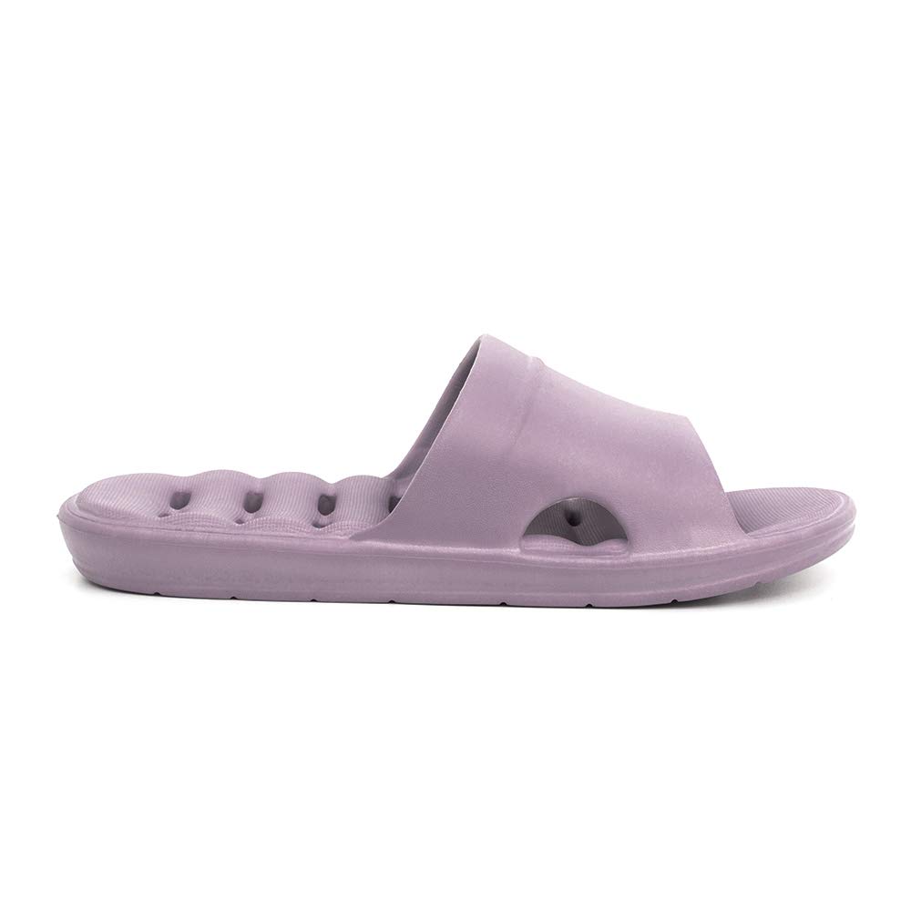 **Luffymomo Women's Non-Slip Shower Sandals with Drainage Holes - Comfortable Bathroom Slippers for Spa, Pool & Home Use**