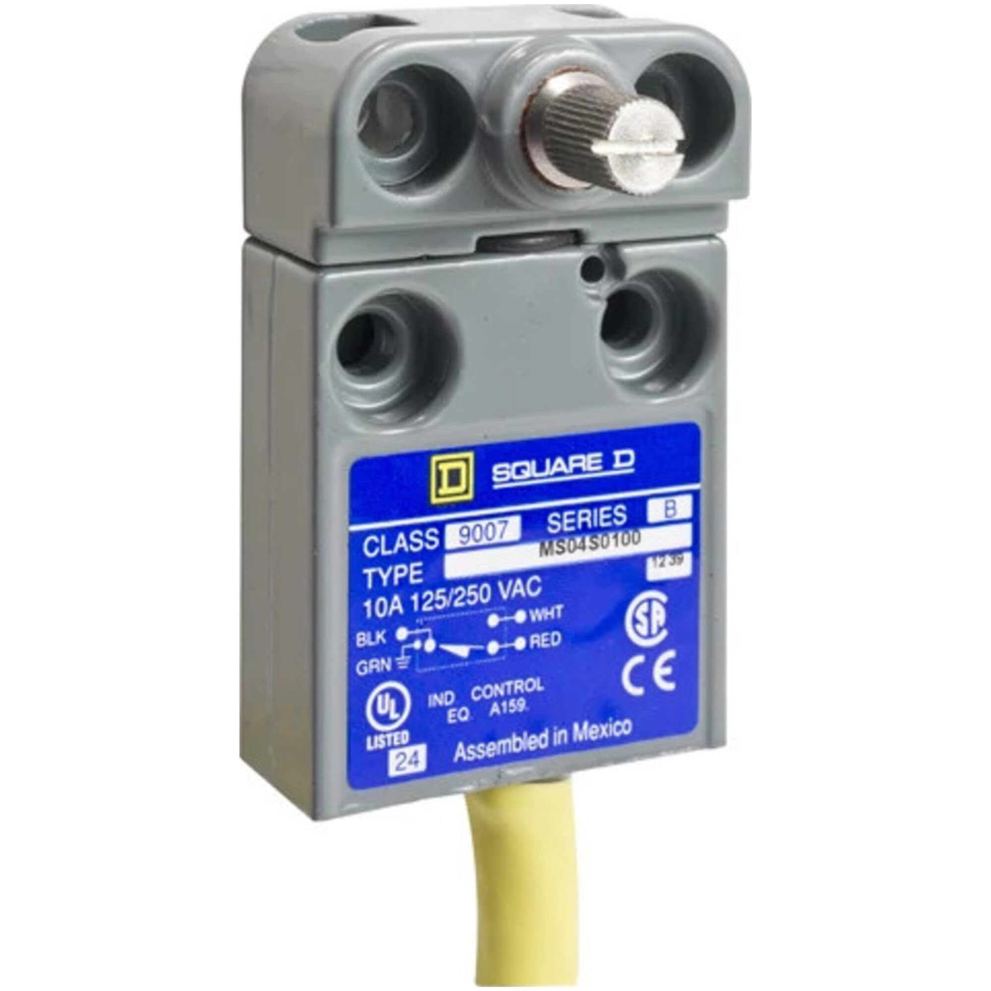 Telemecanique 9007M Limit Switch - Z Contact Form, Rotary Lever CW & CCW, 10A Silver Contacts, 12ft Cable | Industrial Automation & Machine Safety Equipment
