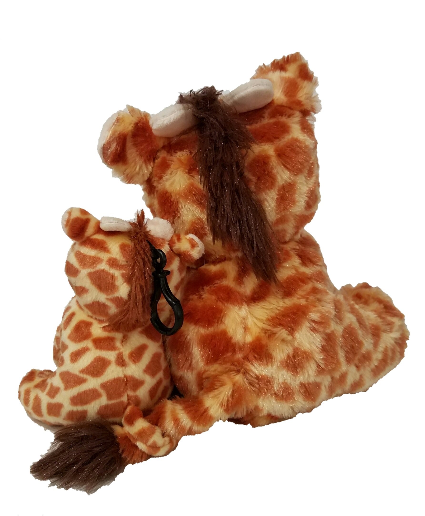 Feisty Pets Ginormous Gracie The Mama Giraffe and Baby Scrappy Savannah Plush Toy Set - Soft Stuffed Animal Giraffe Family for Kids, Perfect for Cuddling, Nursery Decor, and Imaginative Play