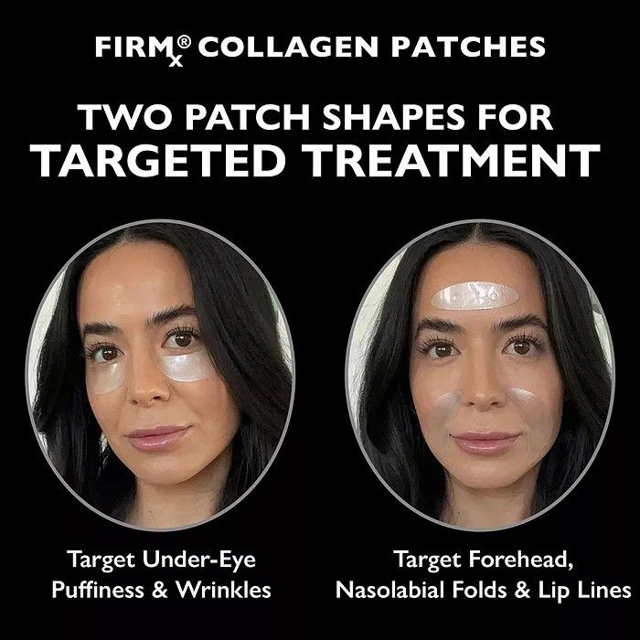 FirmX Collagen Hydra Gel Face and Eye Patches - Hydrating Under Eye & Facial Treatment for Wrinkles, Dark Circles - Perfect for Skincare Routine & Spa Night Self Care